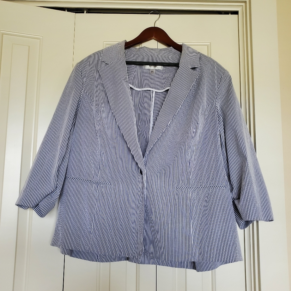Jones Studio Striped Jacket in Size 24W